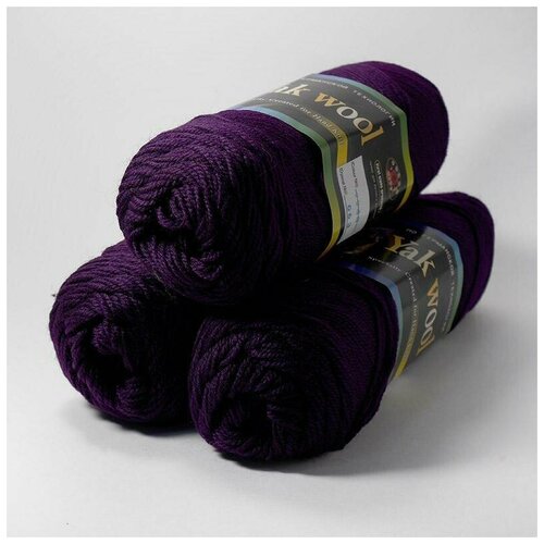 Пряжа Color City Yak wool (Як Вул) 2248 фиолетовый 60% пух яка, 20% мериносовая шерсть, 20% акрил 100г 430м 5 шт