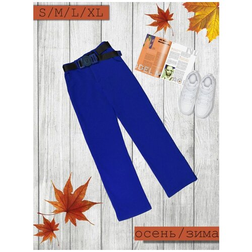 фото Женские утеплённые брюки клёш с начёсом s t a t u s