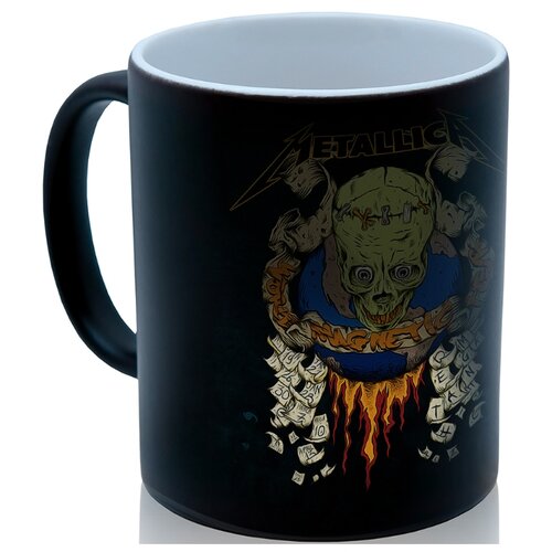 фото Кружка хамелеон metallica magnetic, крутой подарок drabs