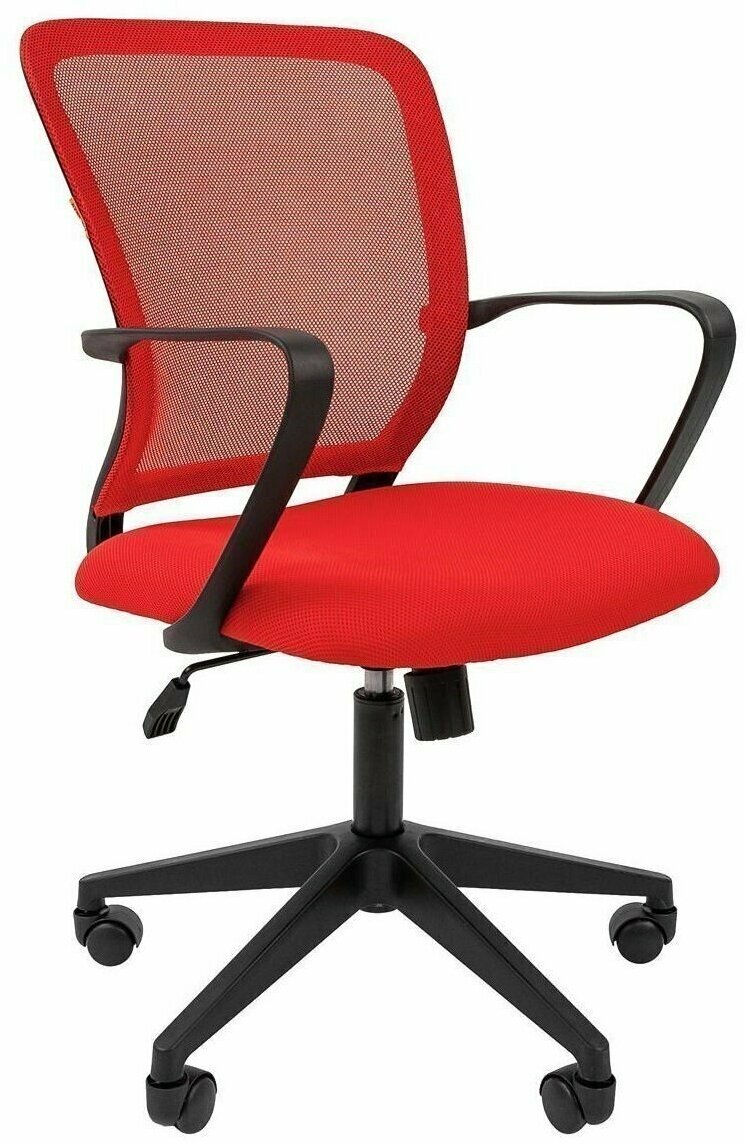 Офисное кресло CHAIRMAN 698, ткань/сетка, красный
