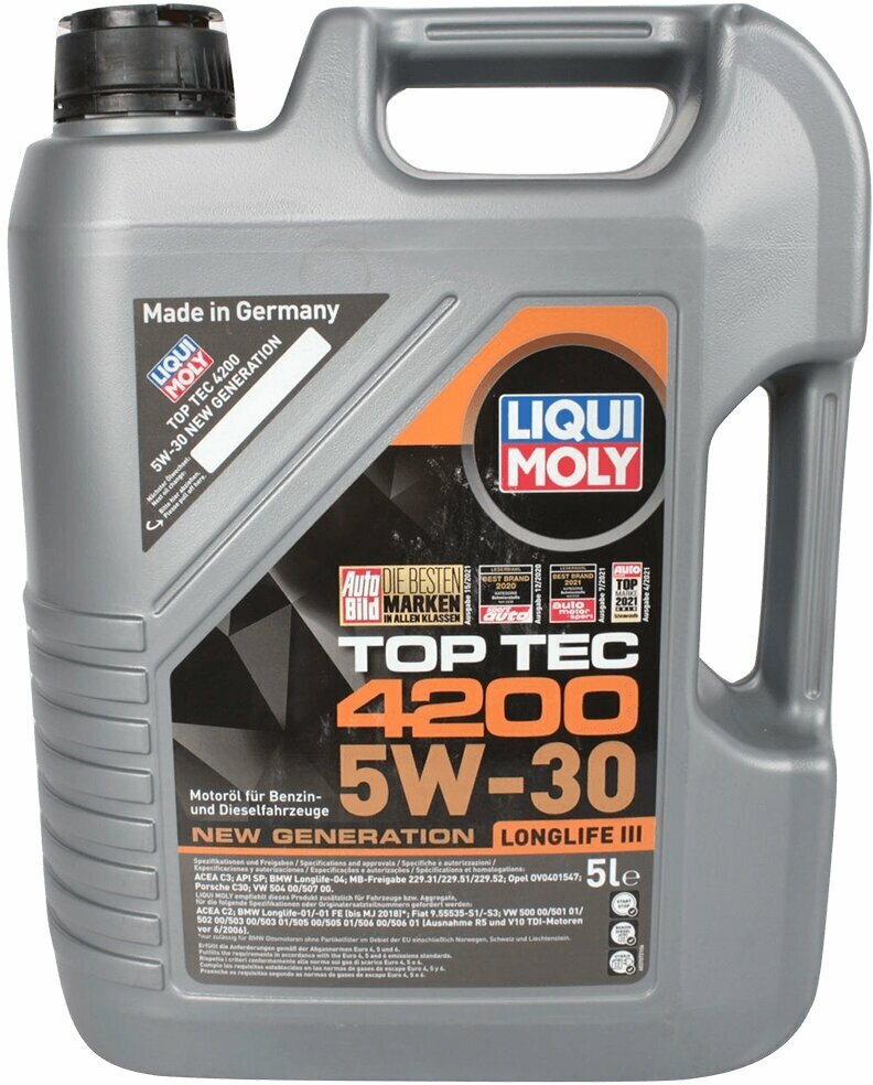 Масло моторное LIQUI MOLY Top Tec 4200 5W-30 5 л