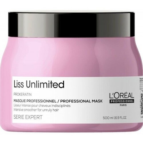 Loreal Liss Unlimited Masque - Разглаживающая маска 500 мл l’oreal professionnel liss unlimited prokeratin masque разглаживающая маска 250 мл