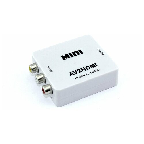 Переходник с AV (тюльпаны) на HDMI цифровой конвертер vcom av to hdmi dd497