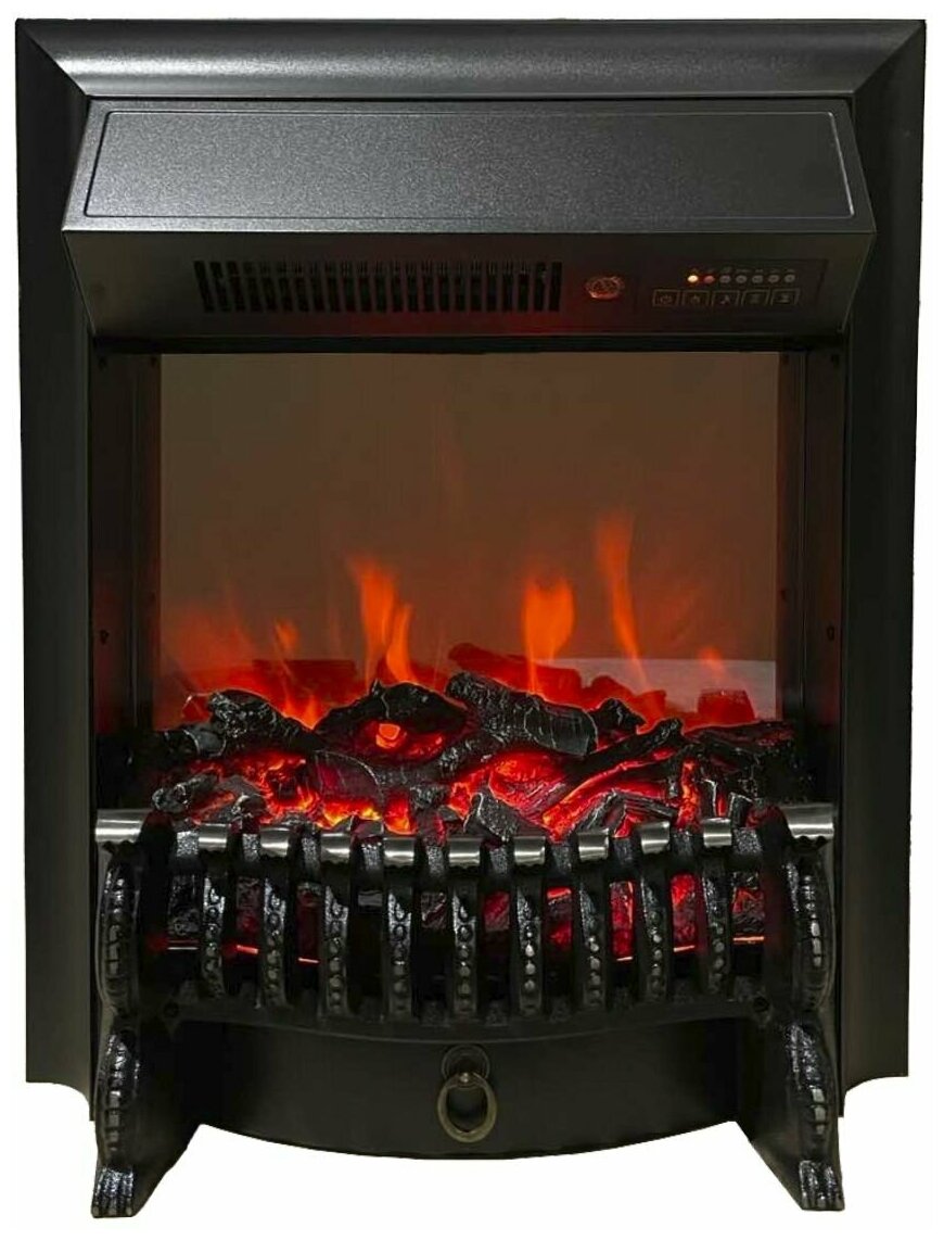 Электроочаг RealFlame Fobos BL, черный, звуковой эффект, обогрев (электрический очаг)