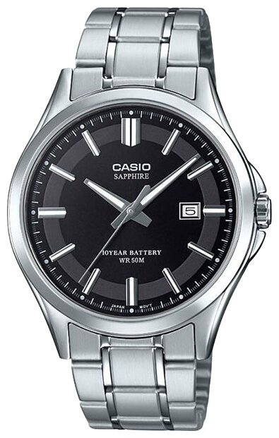 Наручные часы CASIO Collection MTS-100D-1A, серебряный, черный