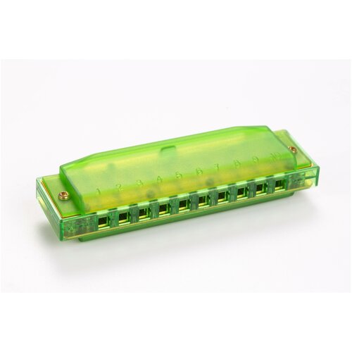 Hohner Translucent Green (m1110g) - губная гармоника детская, прозрачная зеленая