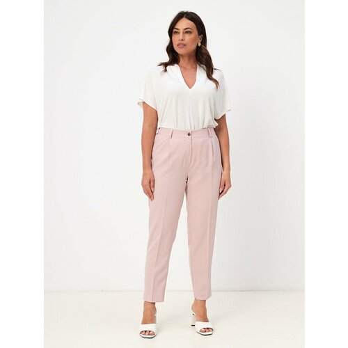 фото Брюки женские текстильные (цвет молочный) ленара, размер 48