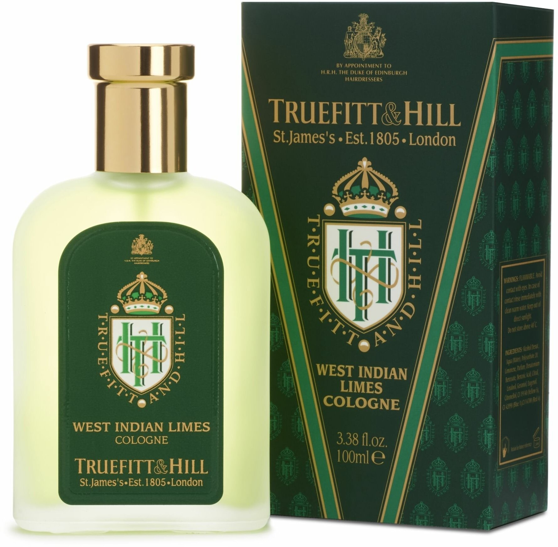 TRUEFITT & HILL Одеколон с легендарным ароматом West Indian Limes Cologne 100 мл