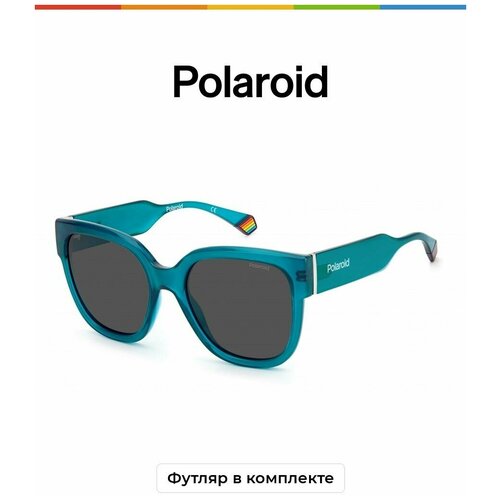 Солнцезащитные очки Polaroid Polaroid PLD 6167/S TCF M9 PLD 6167/S TCF M9, зеленый, черный