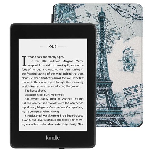 Электронная книга Amazon Kindle PaperWhite 2018 8Gb black Ad-Supported с обложкой ReaderONE