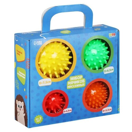 Набор массажных мячей Ёжик 717₽