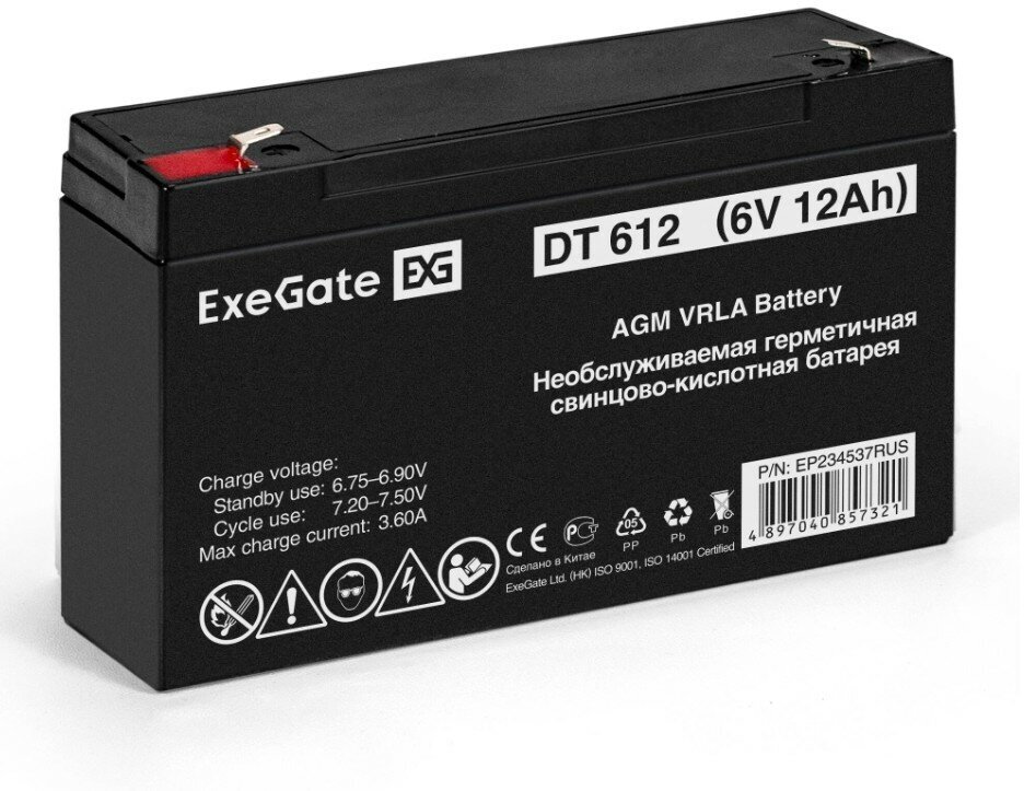 ExeGate EP234537RUS DT 612/EXG6120 (6V 12Ah)