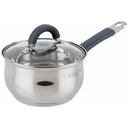 Ковш с крышкой 16 см 1,7 литров из нержавеющей стали