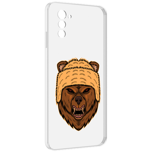 чехол mypads медведь 666 для ulefone note 12 note 12p задняя панель накладка бампер Чехол MyPads Медведь-в-шапке для UleFone Note 12 / Note 12P задняя-панель-накладка-бампер