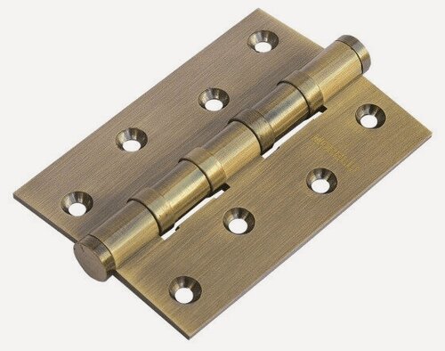 Изображение товара Петля дверная Morelli универсальная MBU 100X70X3-4BB COF кофе, петля металлическая врезная для межкомнатных дверей