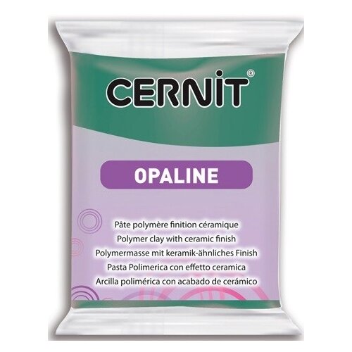 фото Пластика полимерная запекаемая 'cernit opaline', 56 г (637 селадоновый зеленый)
