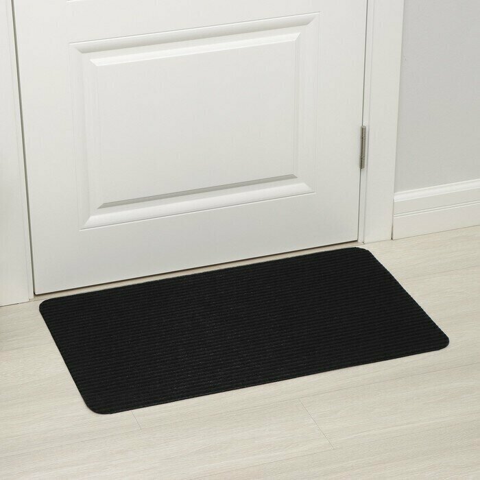 фото Коврик влаговпитывающий "High", 50х80 см, цвет черный