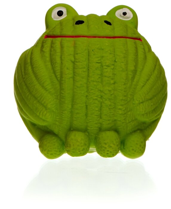 Japan Premium Pet Игрушка полиуретаново-латексный Колобок в виде лягушонка 63 мм - фотография № 12