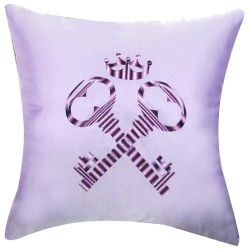 фото Подушка декоративная primavelle ключи (21401011-kl34), 45 х 45 см фиолетовый