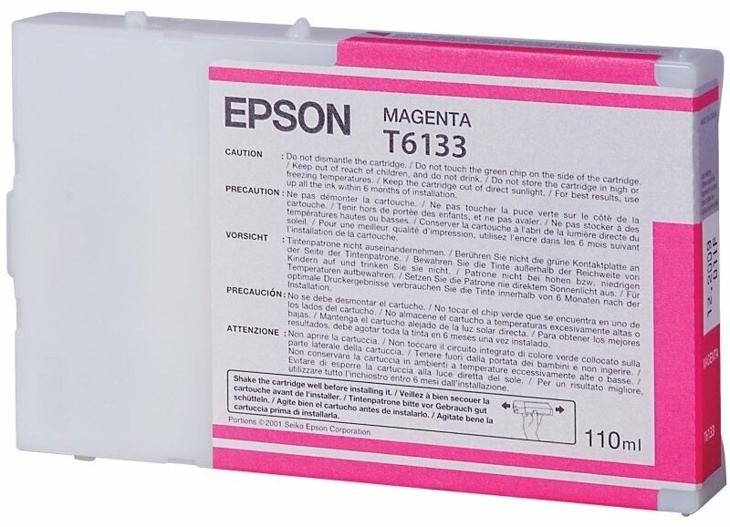 Картридж струйный Epson T6133, Magenta