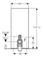 Рамная инсталляция GEBERIT 131.233.SQ.1 умбра