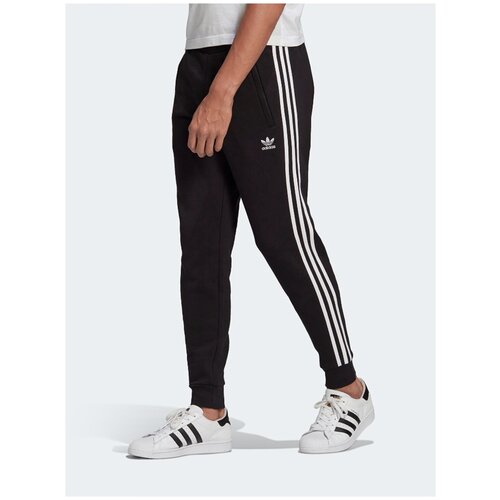 фото Мужские брюки adidas originals adicolor classics 3-stripes чёрный, размер s