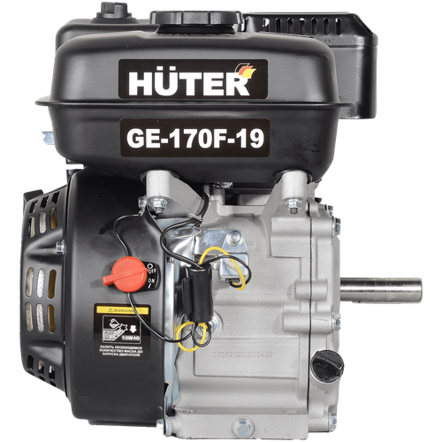 Двигатель бензиновый GE-170F-19 HUTER 70/15/1 кольца на мотоблок двигатель культиватор 170f 7 л с