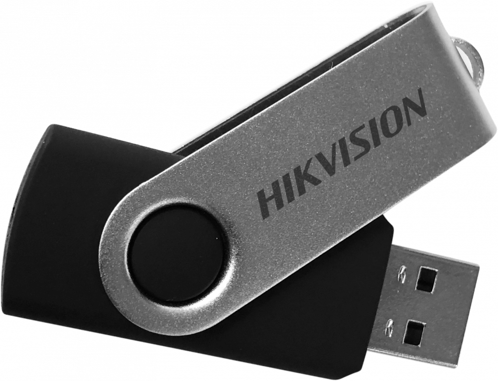 Флеш Диск Hikvision 32Gb M200 HS-USB-M200S32GU3 USB3.0 серебристыйчерный