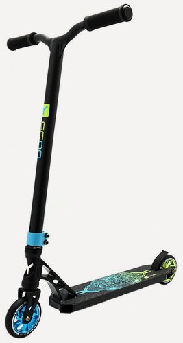 Изображение товара Самокат трюковый Y-SCOO WOLF 110 mm blue green
