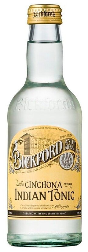 Напиток Bickford and Sons Indian Tonic, Бикфорд энд Сонс Индиан тоник, 0.275 л, стекло