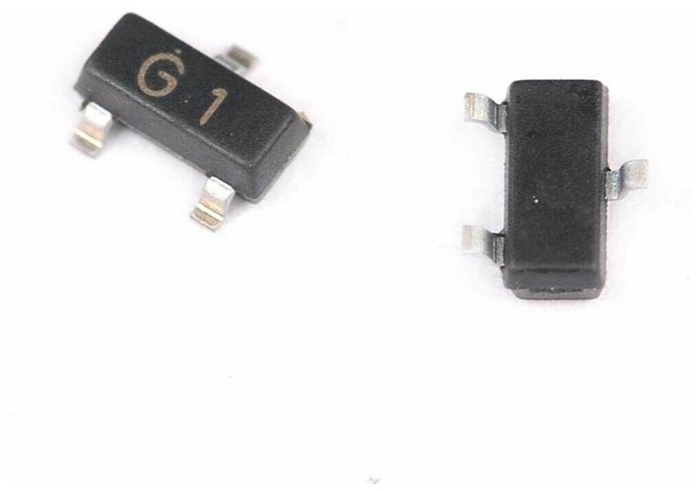 2N5551 G1 транзистор 5 штук SOT23 SMD аналог 2N5833 схема NTE194 ...