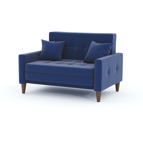 Диван Этро Люкс синий с шириной спального места 130 см