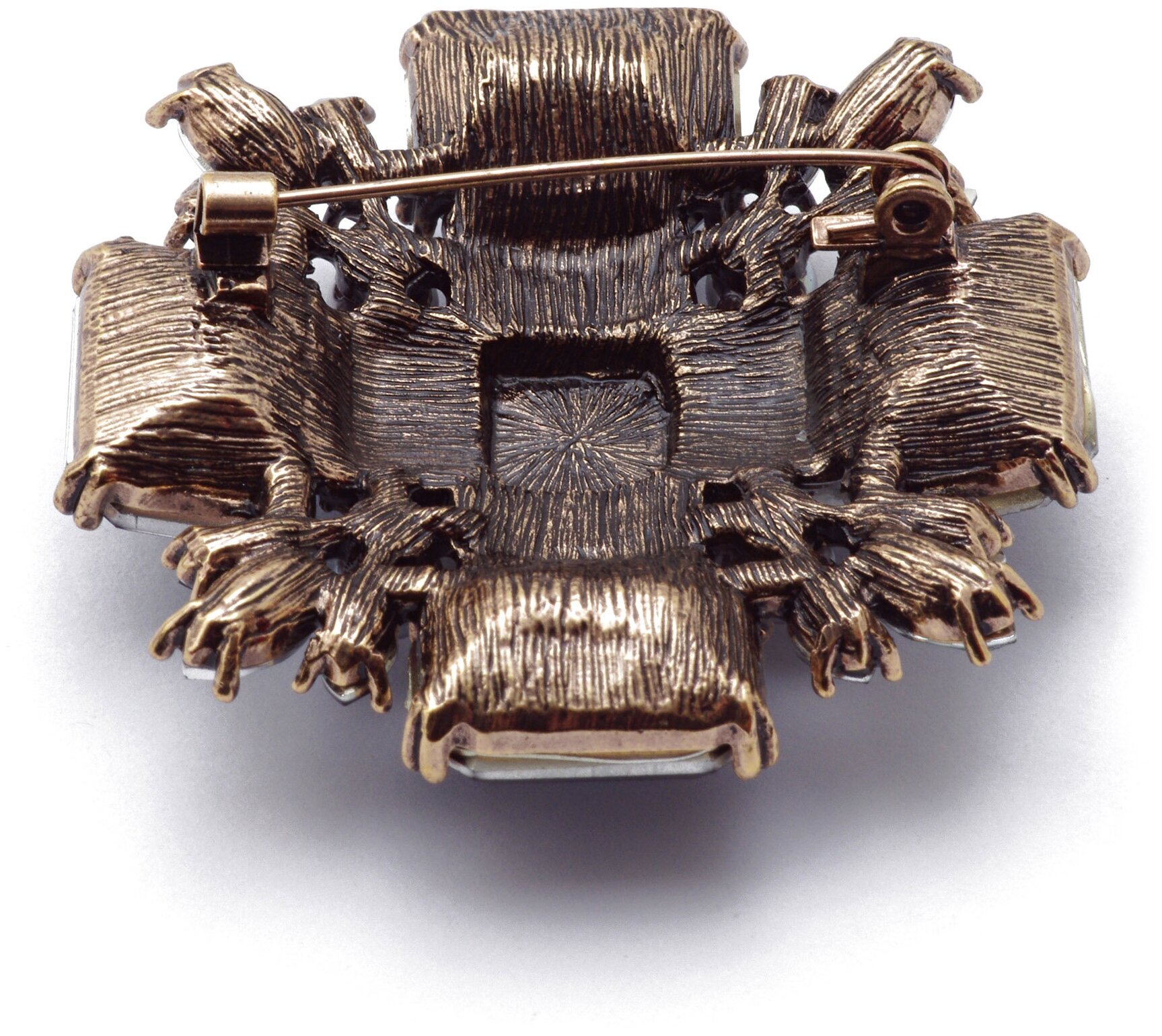 Брошь ЖемАрт, синий/фиолетовый — фото 1