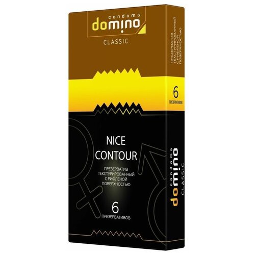 Презервативы с рёбрышками DOMINO Classic Nice Contour -