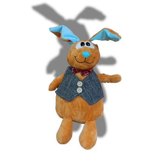Мягкая игрушка Кролик в жилетке с бабочкой 40 см мягкая игрушка кролик символ года 2023 подарок на новый год детям украшения декор сувениры товары для праздника подарки взрослым
