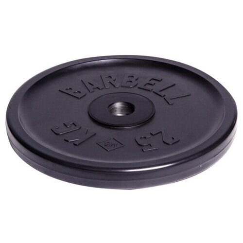 фото Диск олимпийский "barbell" d 51 мм чёрный 25,0 кг mb barbell
