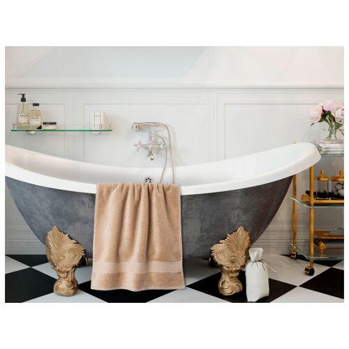 фото Бэлла каса полотенце jane цвет: бежевый 70х140 см bella casa