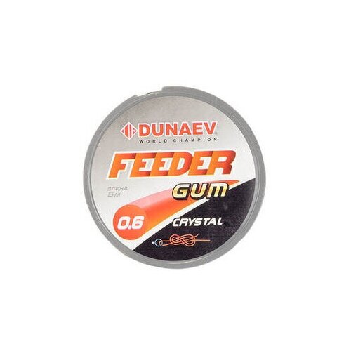 амортизатор для фидера dunaev feeder gum clear 5м 1 0мм Dunaev Feeder Gum Clear 0.6mm (0.08-0.10)