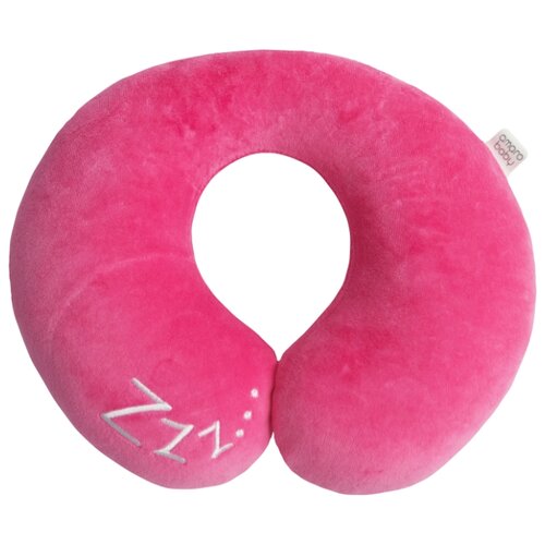 фото Подушка для шеи amarobay soft bagel малиновый amarobaby