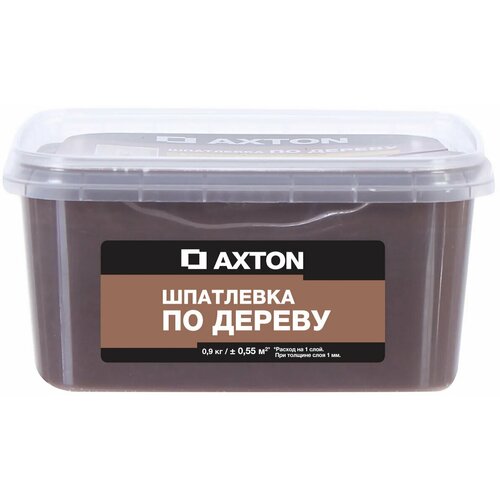Шпатлёвка (шпаклевка) Axton для дерева 0.9 кг эспрессо