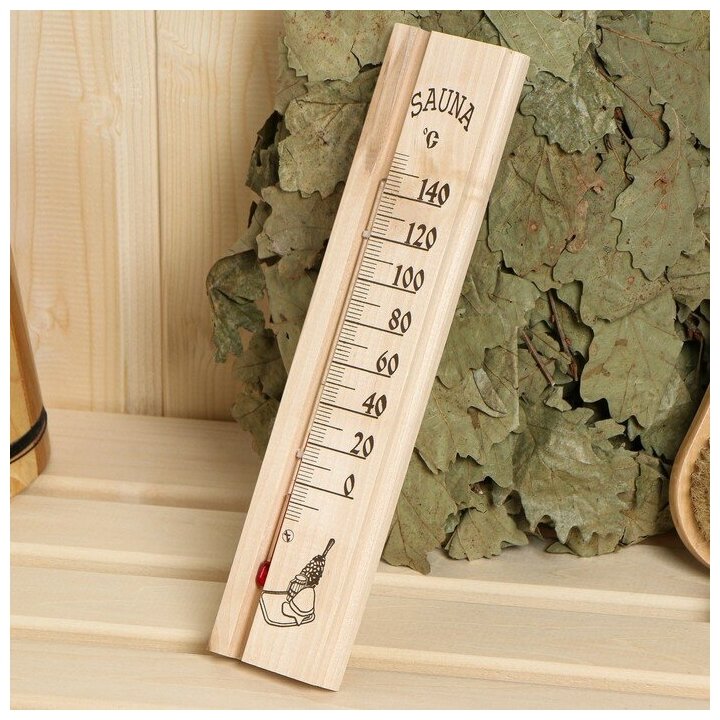 Деревянный термометр для бани и сауны "Sauna" в блистере, 2545535 . - фотография № 4