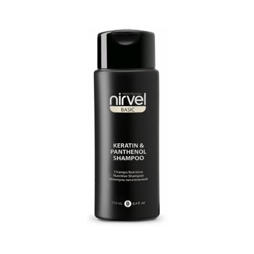 Nirvel шампунь Basic Keratin & Panthenol, 250 мл шампунь для волос питательный с кератином и пантенолом basic keratin