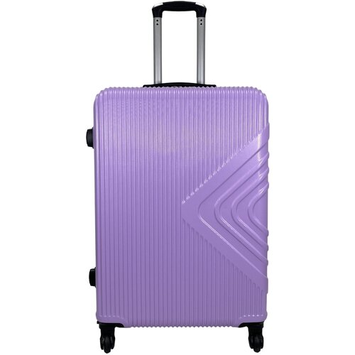фото Чемодан – большой (размер l) 95 л, 73x48x27 см, съемные колеса , цвет сиреневый king of king