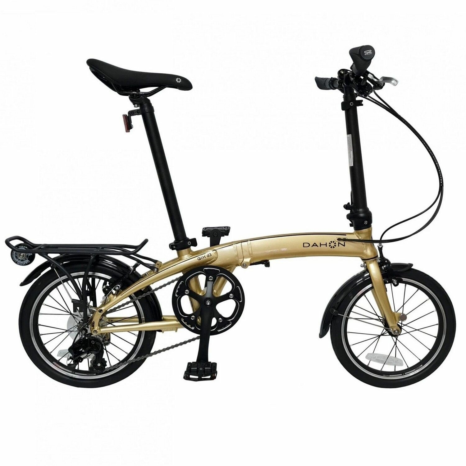 Велосипед Dahon QIX D3 16" (2022) (Велосипед Dahon QIX D3 YS 9193-1 (золотой), складной, колеса 16", 3 ск, VD22007)