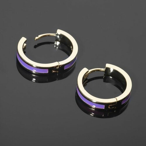 Швензы-кольца родированные Локо d=20мм, цвет фиолетовый в золоте 9594412