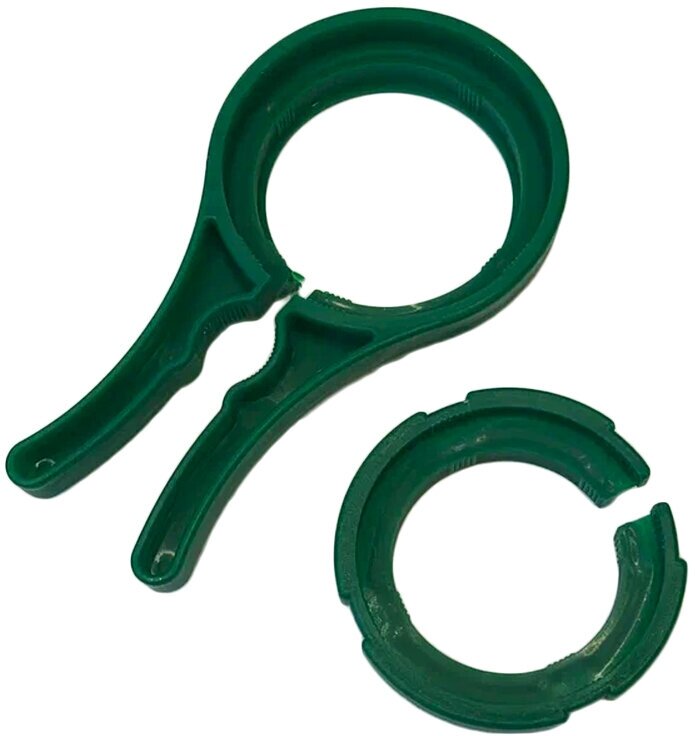 Ключ-открывашка из пластика, для банок с винтовой крышкой, D 65 - 112 мм, зеленая - фотография № 3