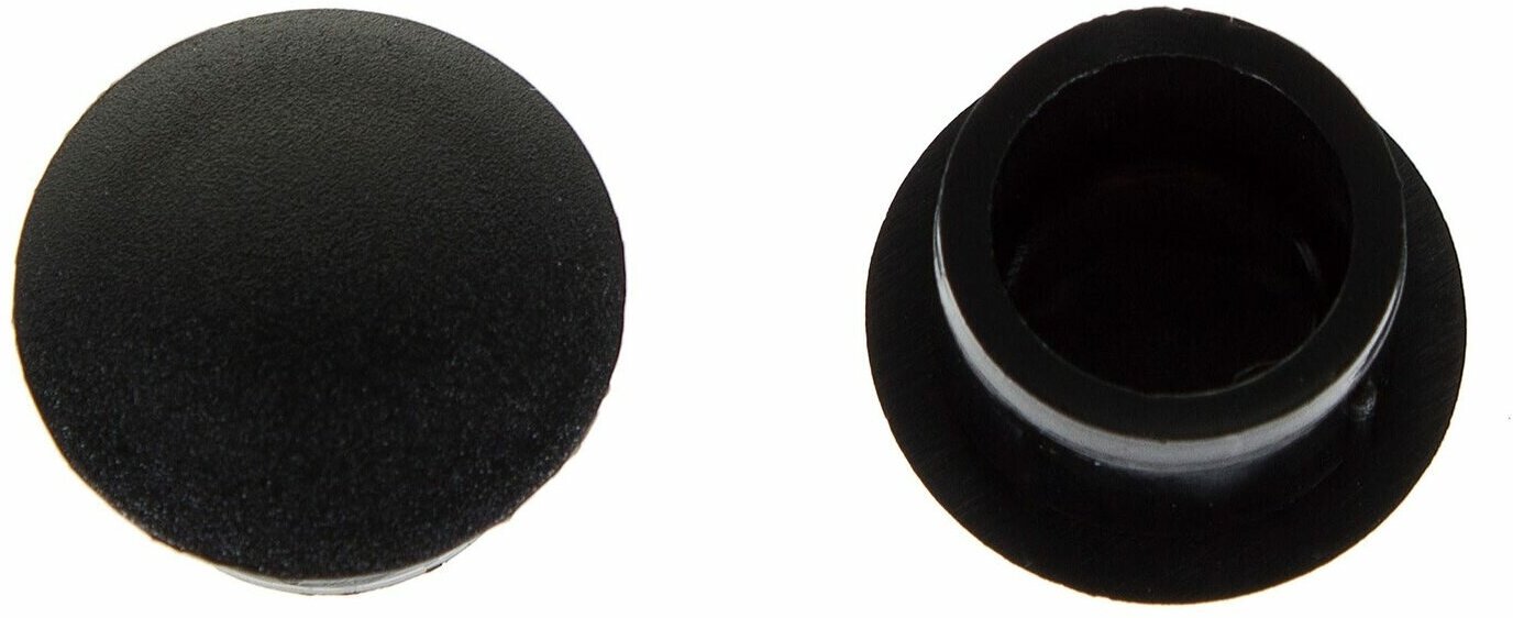 Заглушка для дверных коробок 14 мм полиэтилен цвет чёрный, 20 шт.