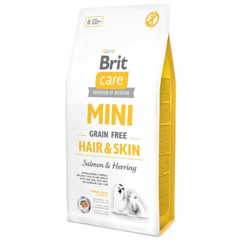 фото Сухой корм для собак Brit Care для здоровья кожи и шерсти, лосось, сельдь 7 кг (для мелких пород)