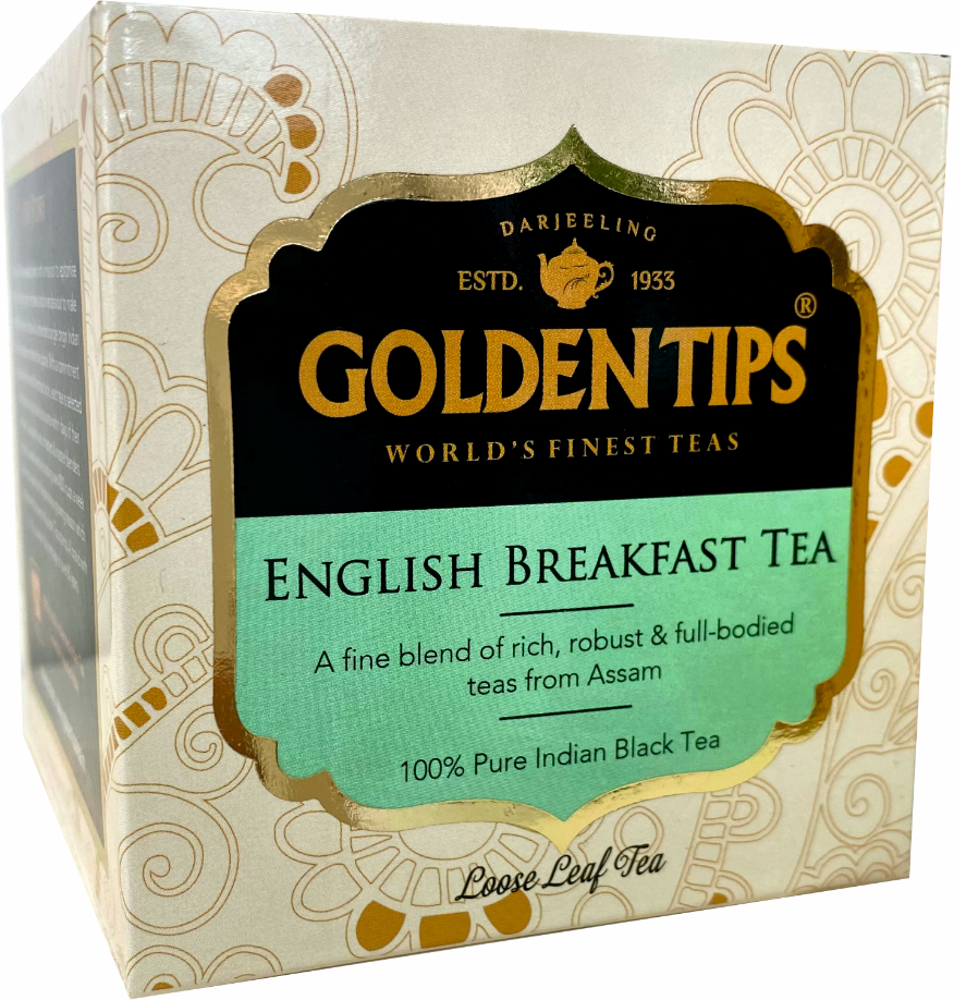 Чай чёрный ТМ "Голден Типс" - English breakfast, картон, 100 гр. Golden Tips - фото №1