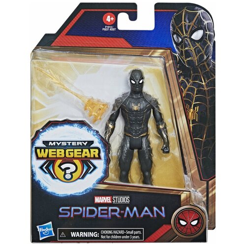 Фигурка Spider-man Черный Человек-паук с паутиной (13,5)
